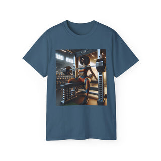 Motivational Gym Tee: 'Bench Press and Impress' Unisex Ultra Cotton T-Shirt