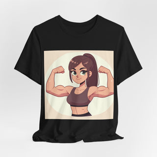 Pretty Girls Lift Weights Tee — Strong Girl Fitness T-Shirt