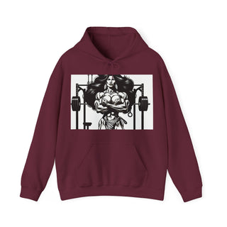 Fitness Hoodie — 'Beauty & Barbell' Female Bodybuilding Gym Sweatshirt