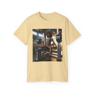 Motivational Gym Tee: 'Bench Press and Impress' Unisex Ultra Cotton T-Shirt