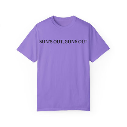 Unisex Sun's Out, Guns Out Graphic T-Shirt - Casual Summer Wear