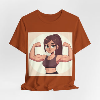Pretty Girls Lift Weights Tee — Strong Girl Fitness T-Shirt