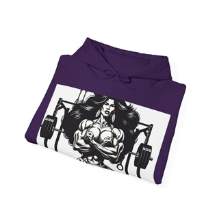 Fitness Hoodie — 'Beauty & Barbell' Female Bodybuilding Gym Sweatshirt