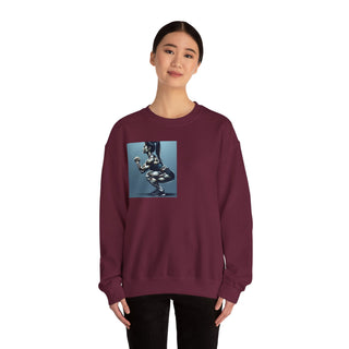 Crewneck Sweatshirt — 'Too Pretty To Skip a Leg Day' Fitness Graphic