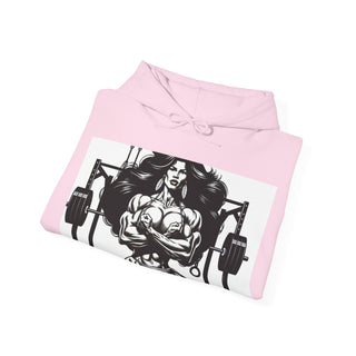 Fitness Hoodie — 'Beauty & Barbell' Female Bodybuilding Gym Sweatshirt