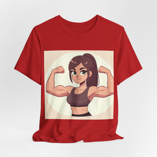 Pretty Girls Lift Weights Tee — Strong Girl Fitness T-Shirt