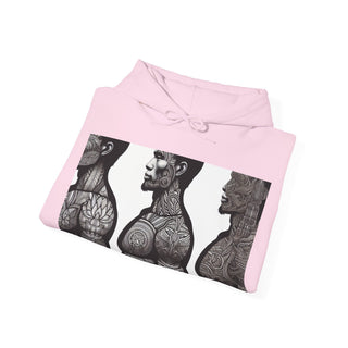 Hoodie — 'Pretty Buff' Tattooed Men Graphic Pullover