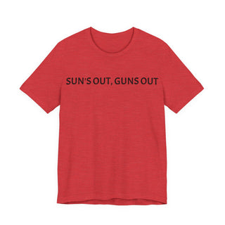 Sun's Out, Guns Out Tee — Muscular Fist Graphic T-Shirt