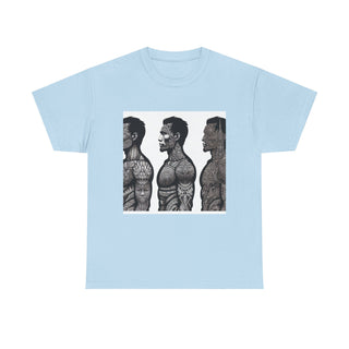 Tribal Art Unisex Heavy Cotton Tee - 'Pretty Buff'