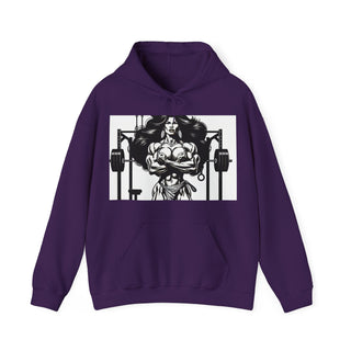 Fitness Hoodie — 'Beauty & Barbell' Female Bodybuilding Gym Sweatshirt