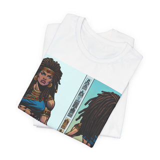 Warrior Goddess Tee — Empowered Female Warrior Front & Back Graphic Shirt