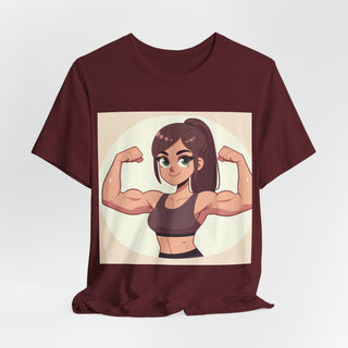 Pretty Girls Lift Weights Tee — Strong Girl Fitness T-Shirt