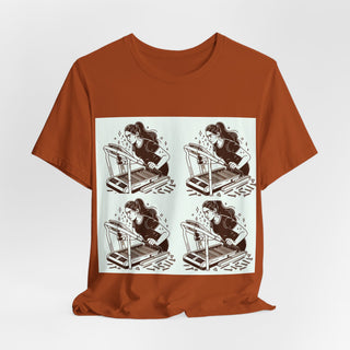 “Tough as Nails, Cute as Heck” Graphic Tee — Retro Roller Skate Girl Art