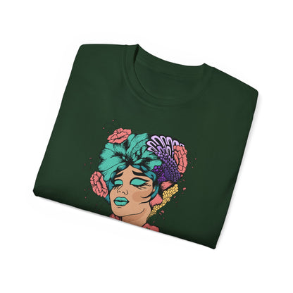 Vibrant Floral Graphic Tee - "Snatch Goals" Unisex Ultra Cotton T-Shirt