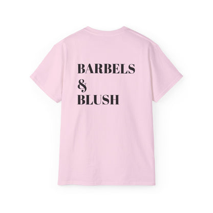 Barbells & Blush Unisex Ultra Cotton Tee - Fitness Motivation Shirt for Gym Lovers