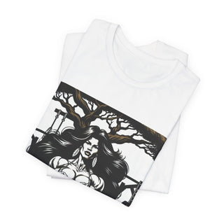 Beauty & the Barbell Graphic Tee — Female Bodybuilding Fitness Shirt