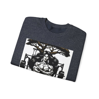 Beauty & the Barbell Unisex Crewneck Sweatshirt - Empowering Fitness Apparel