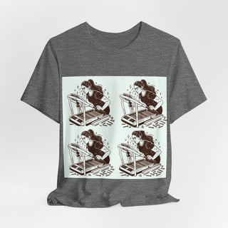 “Tough as Nails, Cute as Heck” Graphic Tee — Retro Roller Skate Girl Art