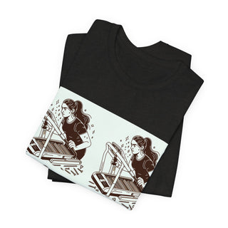 “Tough as Nails, Cute as Heck” Graphic Tee — Retro Roller Skate Girl Art