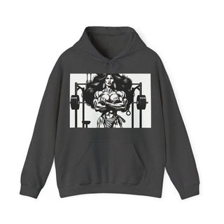 Fitness Hoodie — 'Beauty & Barbell' Female Bodybuilding Gym Sweatshirt