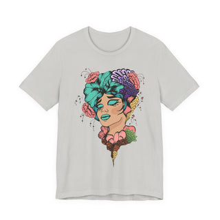 Snatch Goals Tee — Floral Portrait Graphic Short Sleeve Shirt