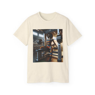 Motivational Gym Tee: 'Bench Press and Impress' Unisex Ultra Cotton T-Shirt