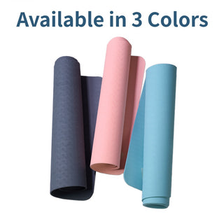 Yoga Mat, Exercise Yoga Mat With Non-Slip Design, Professional TPE Exericise Mat, 72 X 24 Multi-Purpose Workout Mat For Women, Pilates Fitness And Floor Exercises