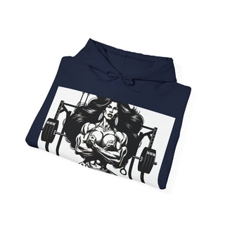 Fitness Hoodie — 'Beauty & Barbell' Female Bodybuilding Gym Sweatshirt