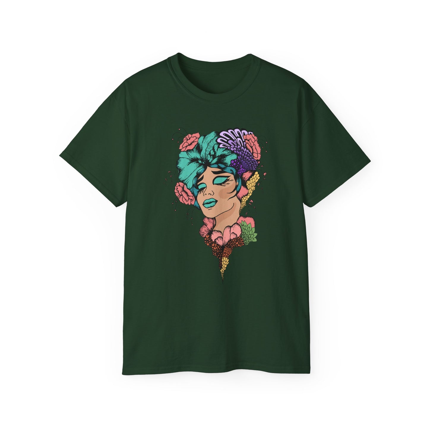 Vibrant Floral Graphic Tee - "Snatch Goals" Unisex Ultra Cotton T-Shirt