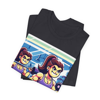 She Lifts, She Conquers Weightlifting Tee — Motivational Women’s Gym T-Shirt