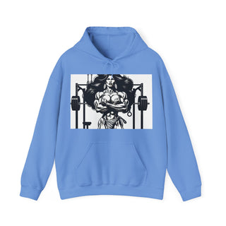 Fitness Hoodie — 'Beauty & Barbell' Female Bodybuilding Gym Sweatshirt