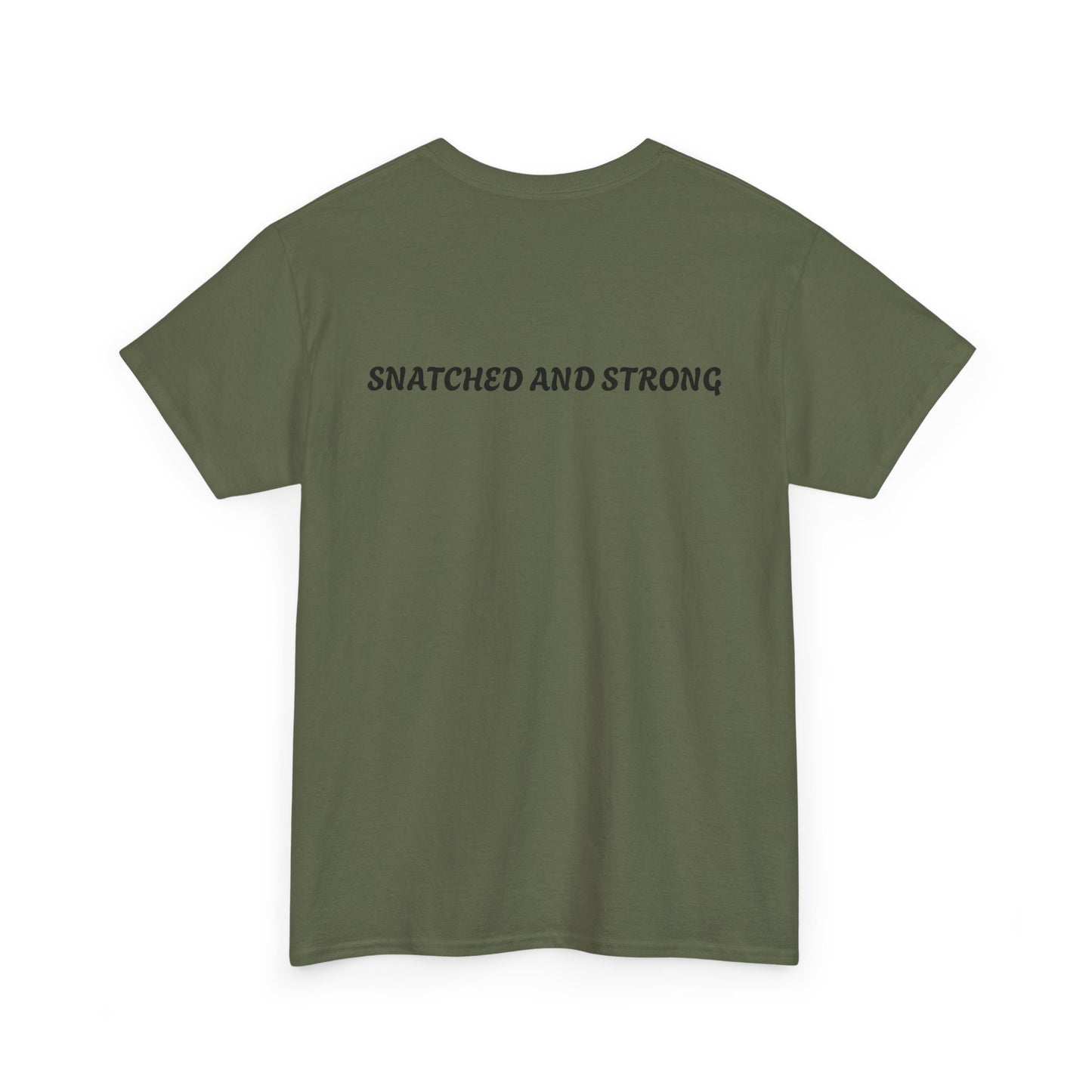 Snatched and Strong Unisex Heavy Cotton Tee - Empowering Fitness Shirt