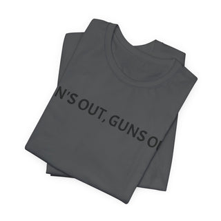 Sun's Out, Guns Out Tee — Muscular Fist Graphic T-Shirt