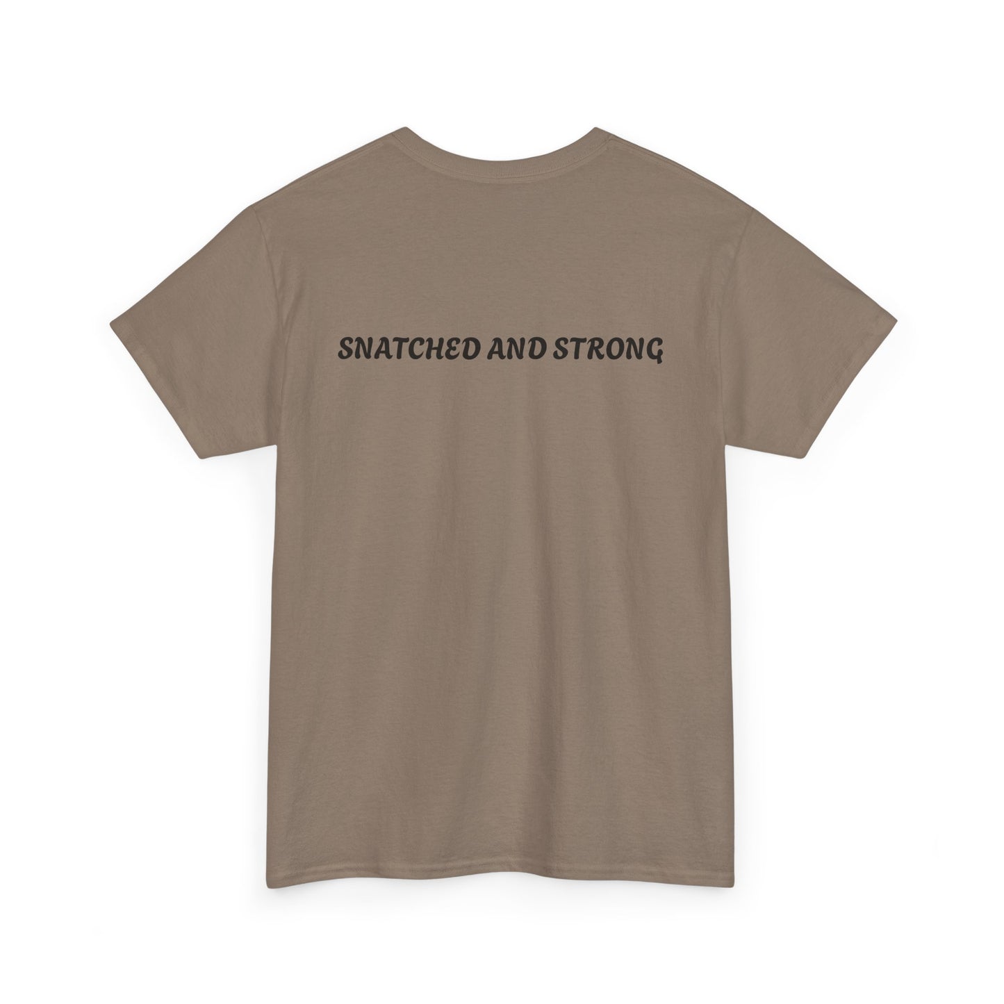 Snatched and Strong Unisex Heavy Cotton Tee - Empowering Fitness Shirt