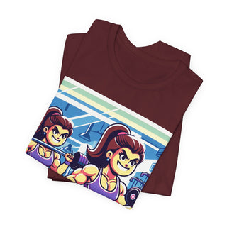 She Lifts, She Conquers Weightlifting Tee — Motivational Women’s Gym T-Shirt