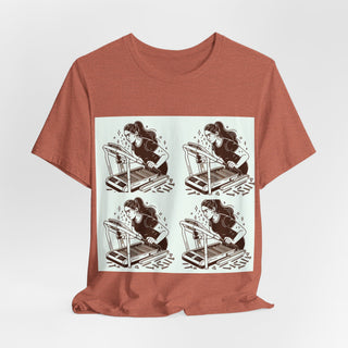 “Tough as Nails, Cute as Heck” Graphic Tee — Retro Roller Skate Girl Art