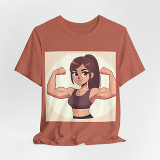 Pretty Girls Lift Weights Tee — Strong Girl Fitness T-Shirt