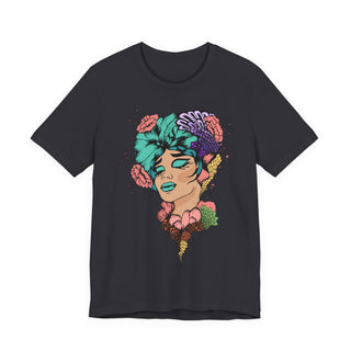 Snatch Goals Tee — Floral Portrait Graphic Short Sleeve Shirt