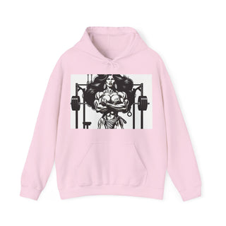 Fitness Hoodie — 'Beauty & Barbell' Female Bodybuilding Gym Sweatshirt