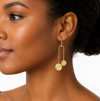 Modern Muse Gold Dangle Earrings