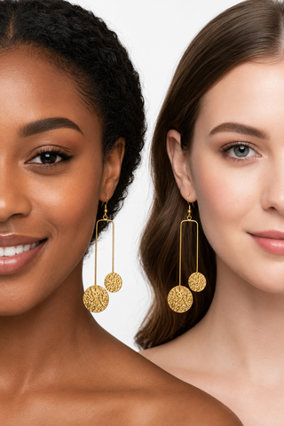Modern Muse Gold Dangle Earrings
