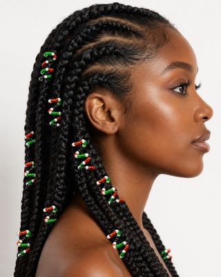 Spiral shaped Kenyan Hair Charm