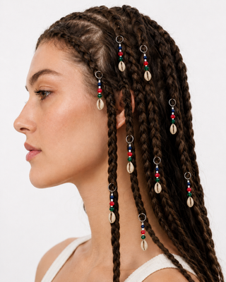 Beaded Cowrie Shell Bohemian Hair Charm