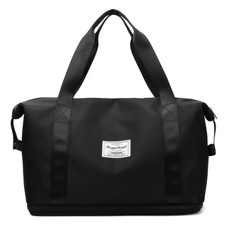 Large Capacity Expandable Gym Bag For Women - Waterproof Travel Duffel With Wet Pocket,Versatile Yoga Sports Bag With Shoe Compartment ,Stylish Tote & Shoulder Bag For Gym & Weekender