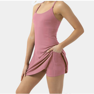 New Slim-fit Yoga Vest Shorts Suit