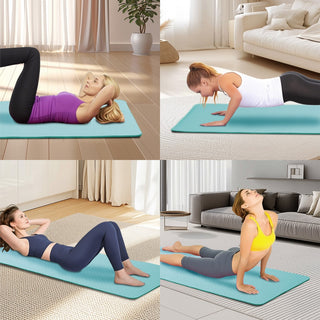 Yoga Mat, Exercise Yoga Mat With Non-Slip Design, Professional TPE Exericise Mat, 72 X 24 Multi-Purpose Workout Mat For Women, Pilates Fitness And Floor Exercises