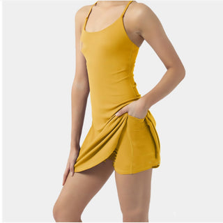 New Slim-fit Yoga Vest Shorts Suit